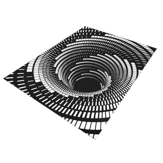 3D Оптическая Иллюзия Напольный Коврик Нескользящий Устойчивый Дизайн Водопоглощающий Напольный Коврик Потрясающий Визуальный Эффект Норы Ковер Декор для Гостиной Спальни