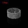 1-10 Rows Shiny Woman Jewelry Elastic Bangle Wristband Stretch Bracelet  Crystal Rhinestone