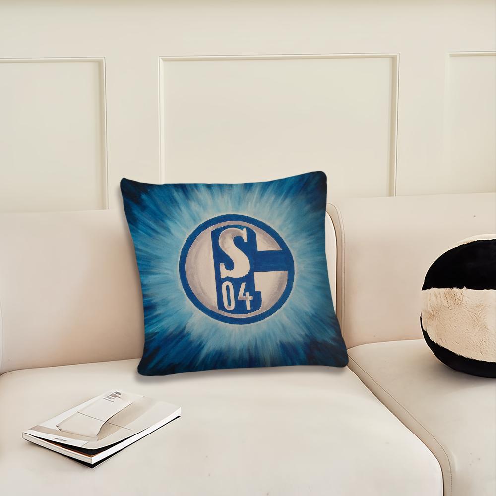 Football Club S-Schalke 04 History Cushion Cover Living Room Headboard Office Cushion Bedroom Cushion Sofa Nap Time Pillow Case