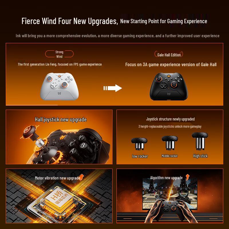 MoJiang Liefeng Dual Hall Wireless Gaming Controller