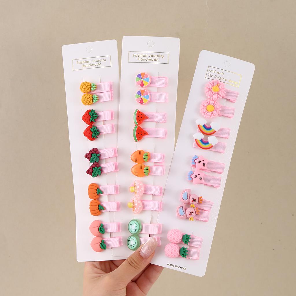 Набор из 30 штук детских заколок для волос, мультяшные бантики, заколки для волос для девочек-цветочниц, милые детские заколки, заколки-автоматы, детские аксессуары для волос