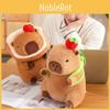 Plush Huggable Capybara Toy With Unique Food Designs And Soft Short Fabric Plush