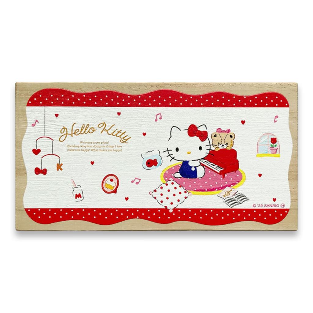 Sanrio Characters Baby Tooth Case Happiness My Room Hello Kitty SANRIO Hello Kitty ARASE Character Paulownia Baby Tooth Case