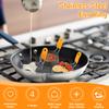 Stainless Steel Egg Ring Set Non Stick Sandwich Egg Mold With Silicone Handle for Breakfast Muffin Pancake Dishwasher Safe