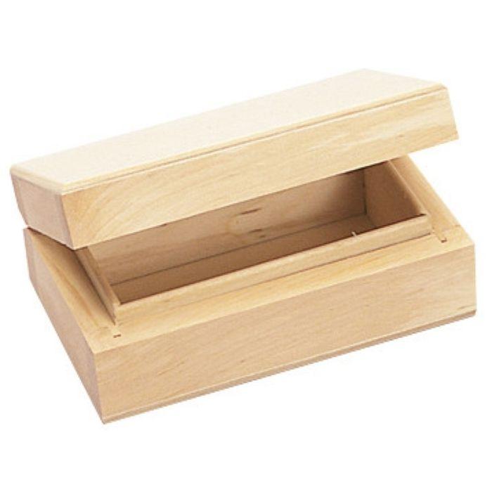 MégaCréa DIY - Boite en bois rectangle 10 x 6 H 3,8 cm