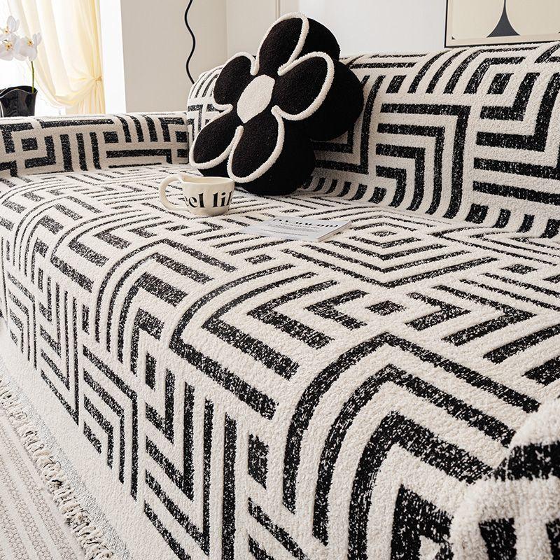 Зимнее плюшевое полотенце для дивана, цельное пылезащитное многофункциональное одеяло для дивана, утолщенное теплое полотенце