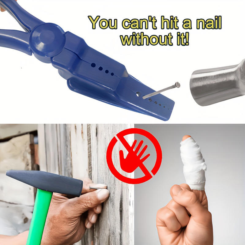 Effortless, Nail Clippers With Safety Guards - Durable Cement Steel, Industrial-Grade Tools For Secure Nailing