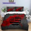 CR Flamengo Pattern Bedding Quilt Set  Home Decoration  Gift (1 * duvet cover + 2 * pillowcase  without core)