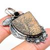 Psilomelane Dendritic, Spinel 925 Sterling Silver Pendant 2.05" p7K60