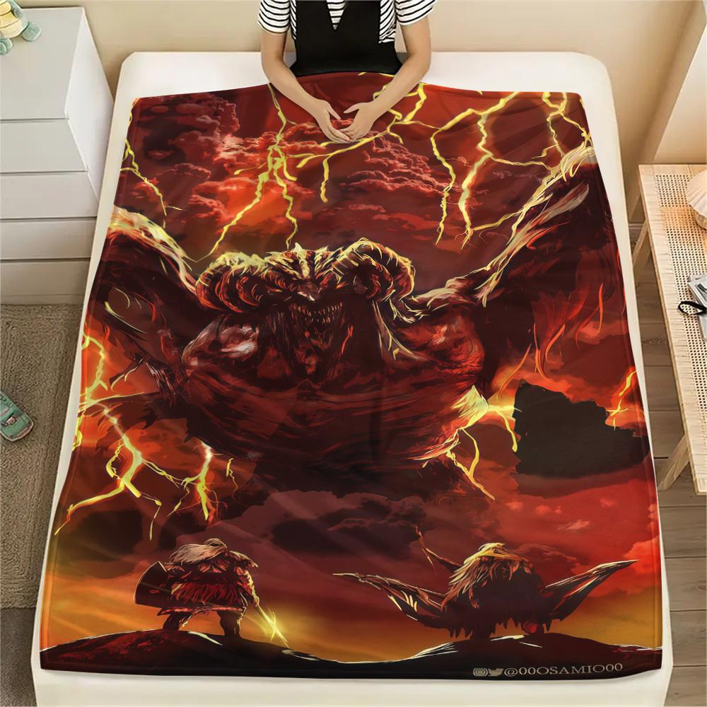 Elden Ring Print FlAannel Blanket, High quality Comfortable for All Seasons, Home Decor, Warmth and Comfort