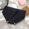 Women's Cotton Underwear Mid Waist Stretch Briefs Ladies Seamless Full Coverage Panties Breathable Underpants
