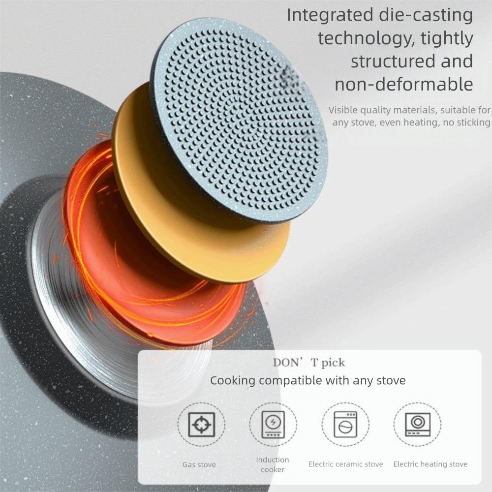 Aluminum Zinc Zinc Alloy Deep Baking Tray Thicken Frying Pan with Handles Multifunctional Griddle Pan  BBQ