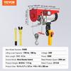Electric Hoist Crane Winch 1760 lbs with 14 ft Wired Remote Control 230V