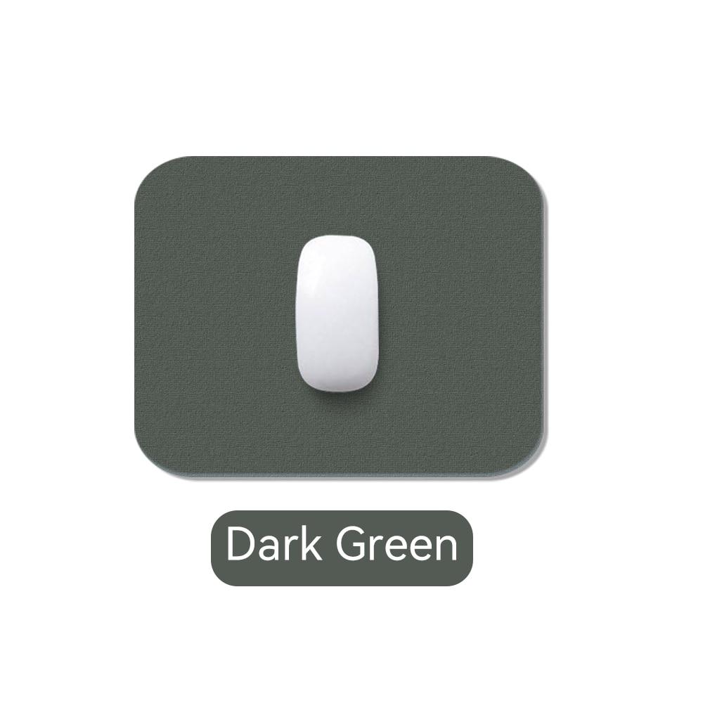 Офисный коврик для мыши небольшого размера, красочный двухсторонний водонепроницаемый защитный коврик для рабочего стола, нескользящий коврик для мыши из искусственной кожи для портативных ПК