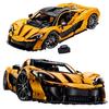 P1 Супер гоночный автомобиль Модель Строительные Блоки 1:8 Сборочный набор кирпичиков Технические игрушки для детей Рождественские подарки