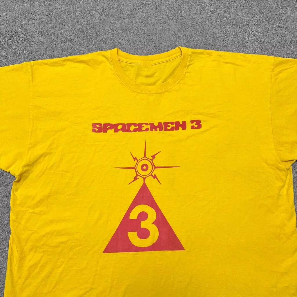 VTG Spacemen 3 Band Heavy Cotton Yellow T Shirt S-5XL CM556