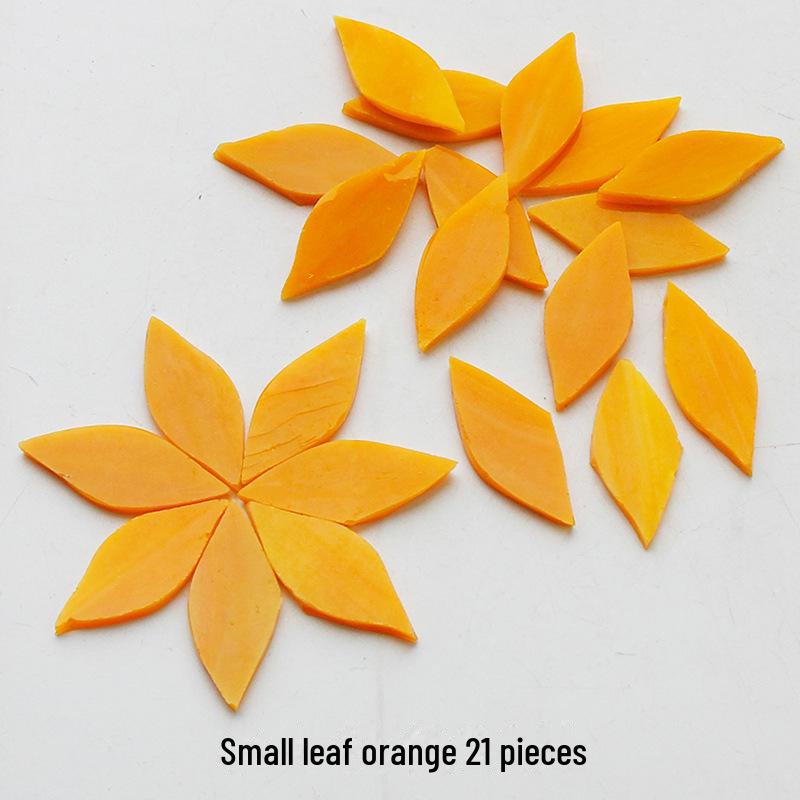 Смешанные цветные листовые слюдяные стеклянные мозаичные детали для украшения подсвечника своими руками