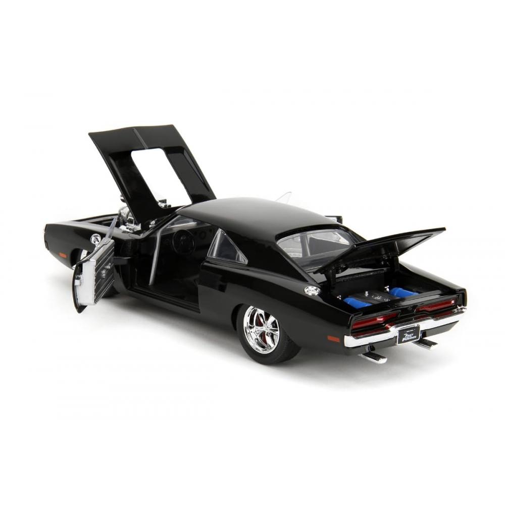 Jada Toys Fast & Furious Series 124 F&F Dodge Charger RT Black (Доминик) Готовый продукт