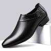 Модная деловая обувь для мужчин, повседневная мужская кожаная офисная обувь для мужчин, официальная элегантная и классическая джентльменская дешевая ликвидационная обувь