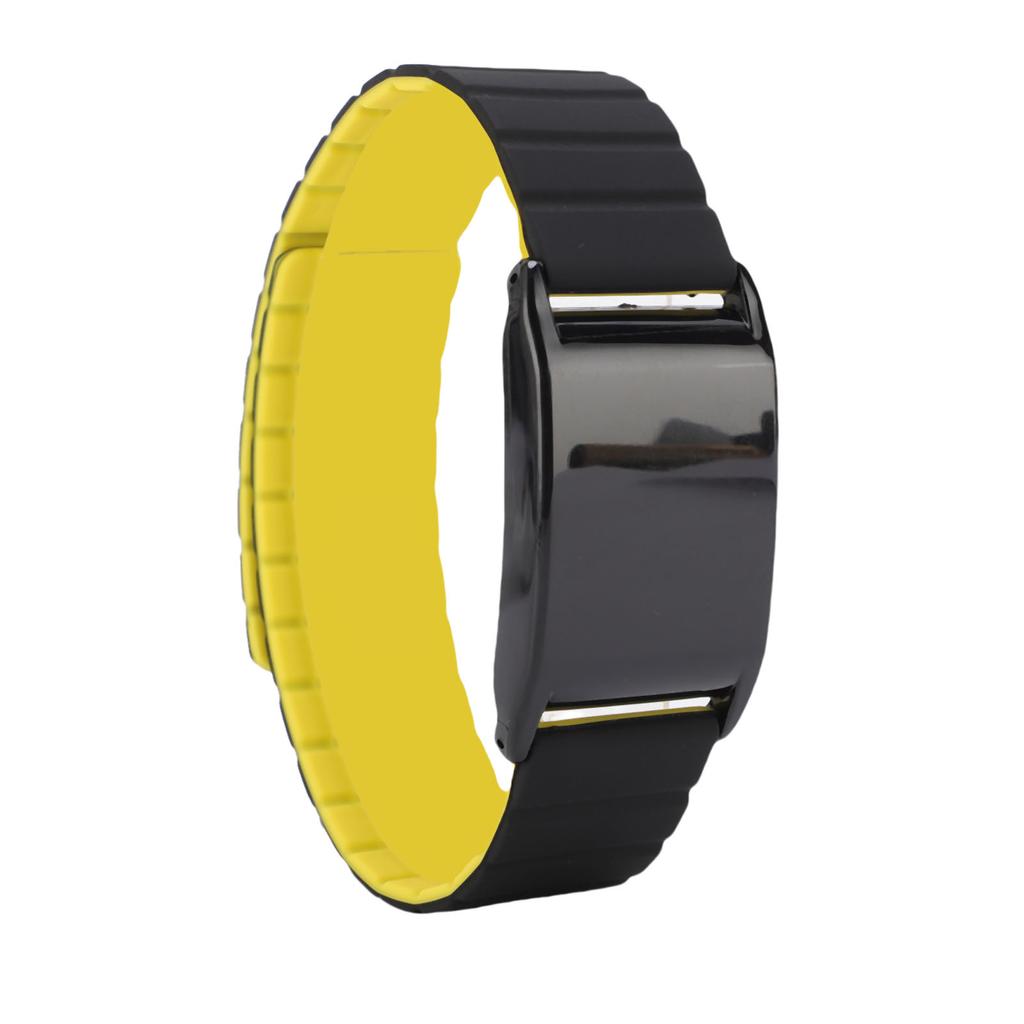 Магнитный ремешок для часов на замену для часов WHOOP 4.0, регулируемый фитнес-трекер, мягкий, не раздражающий кожу, черный, желтый