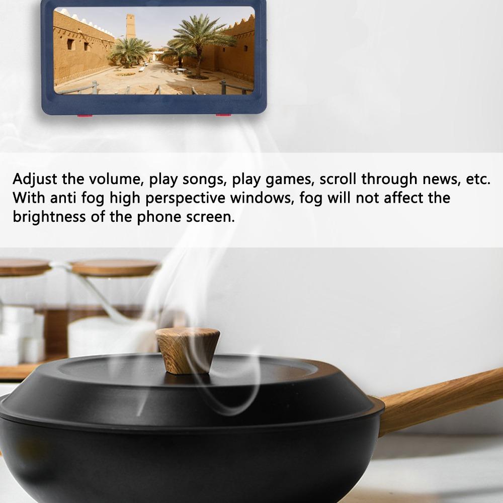 Waterproof Bathroom Tablet Holder No-drill Wall Mount Tablet Case Device Protection