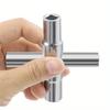 4 в 1 Серебряный крестообразный ключ, крановый ключ, инструмент для затяжки кранов, ручной ключ для ванной комнаты, бытовые инструменты