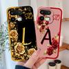Чехол для телефона Realme 16 Pro Plus 5G Красивая Роза Буква Легкий Funda для Realme 16Pro+ Защита от падения Мягкий Жидкий Силикон