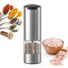 70ML Electric Pepper Grinder Rechargeable Salt Grinder Shaker Adjustable Particle Coarseness Powerful Motor One Hand Operation Stainless Steel