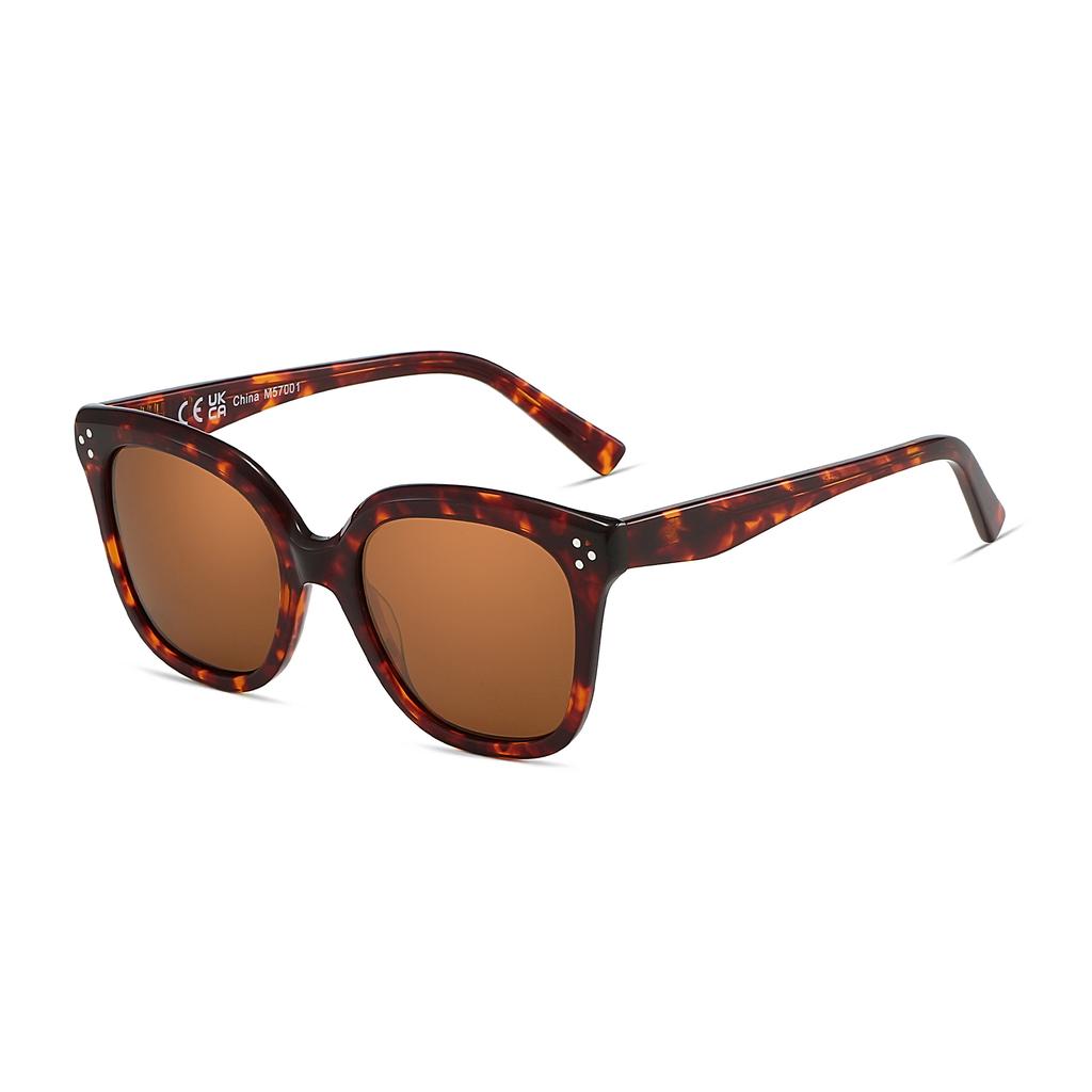 Модные квадратные поляризованные солнцезащитные очки классический дизайн защита UV400 ацетат солнцезащитные очки тени для женщин мужчин