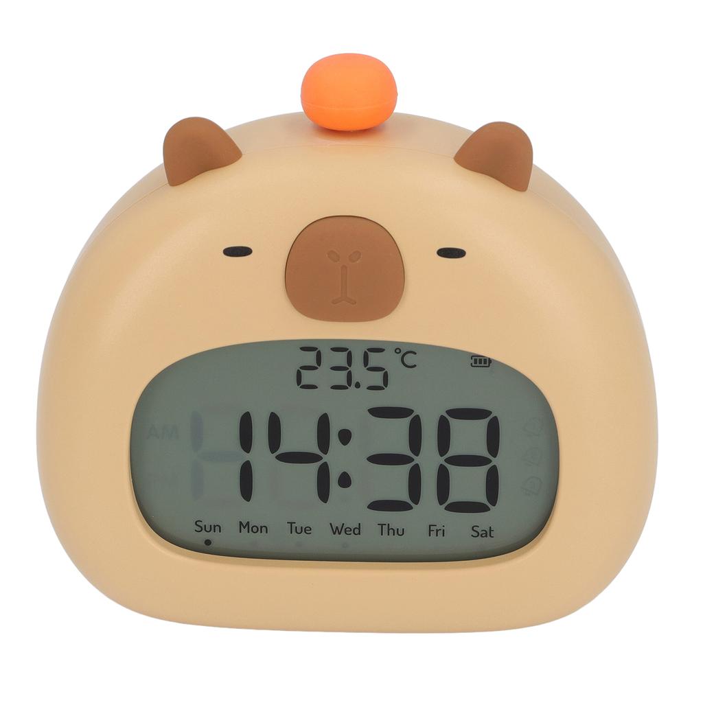 Капибара Будильник с Ночником Повтор Обратный Отсчет Несколько Мелодий Звонка Перезаряжаемый 800 мАч