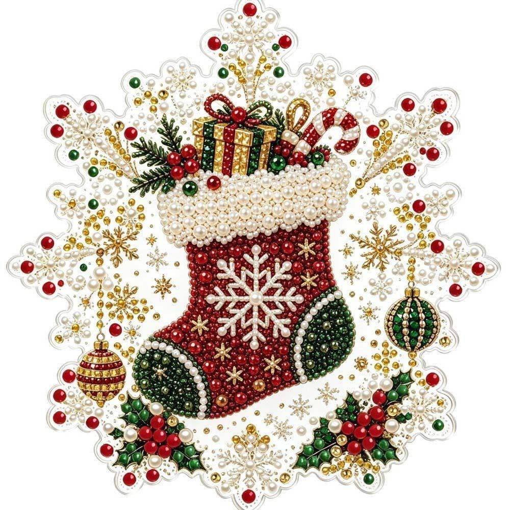20cm DIY Hanging Pendant Christmas Xmas Tree Charm Creative Diamonds Art Kits For Adults