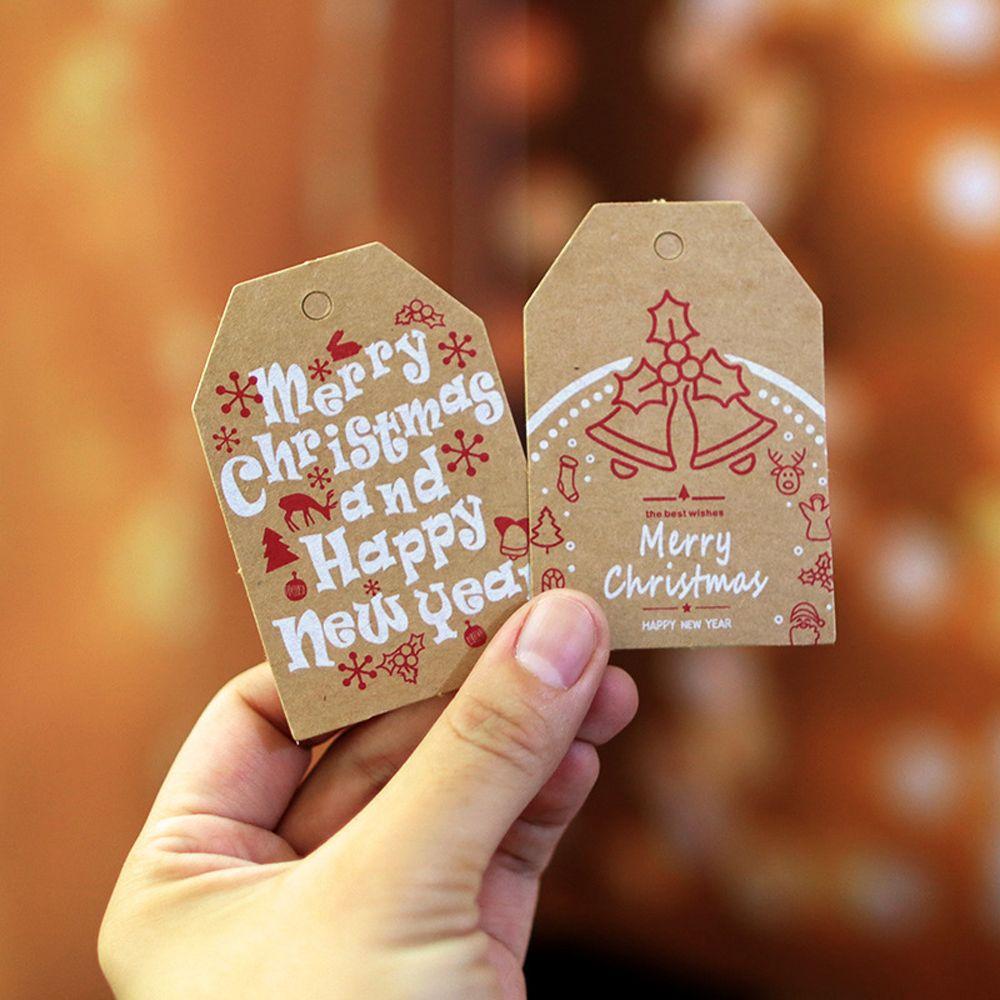 Supplies Santa Claus Xmas Decoration Gift Wrapping Christmas Labels Hang Tags Christmas Tag
