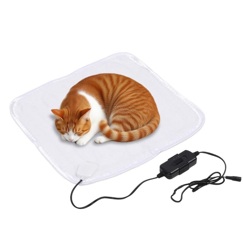 Solar Heated Blanket for Canines Cats Freezing Includes Photovoltaic Panel and External Battery