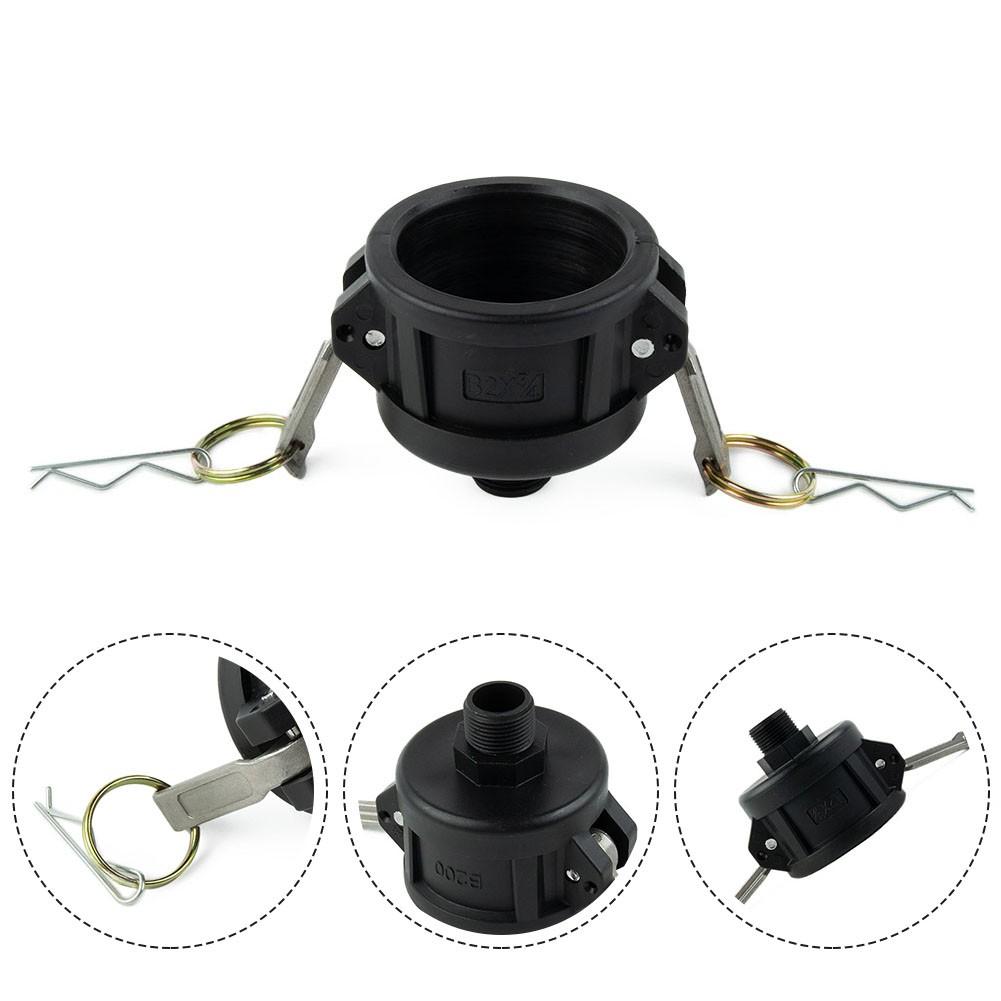 Адаптер слива для IBC-контейнера 275-330 галлонов, 2-дюймовый Cam Lock для садового шланга 3/4"