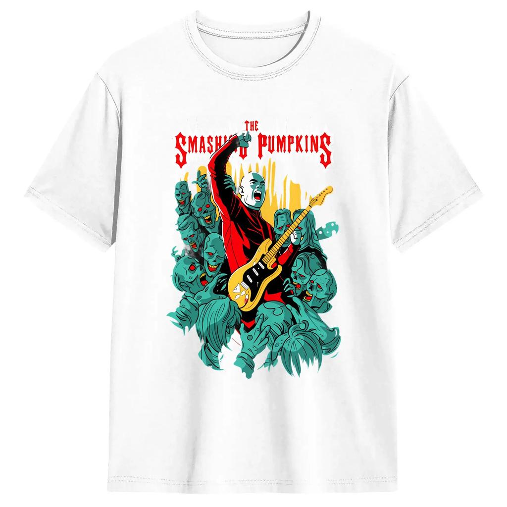 The Smashing Pumpkins T-Shirts Men Awesome Tee Shirt Round Collar Short Sleeve T Shirt New Arrival Clothing