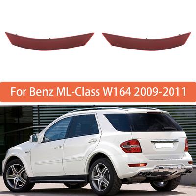 Пара светоотражающих полос для Mercedes Benz ML-Class W164 2009 2010 2011 Красный отражатель заднего бампера автомобиля Предупреждающая полоса