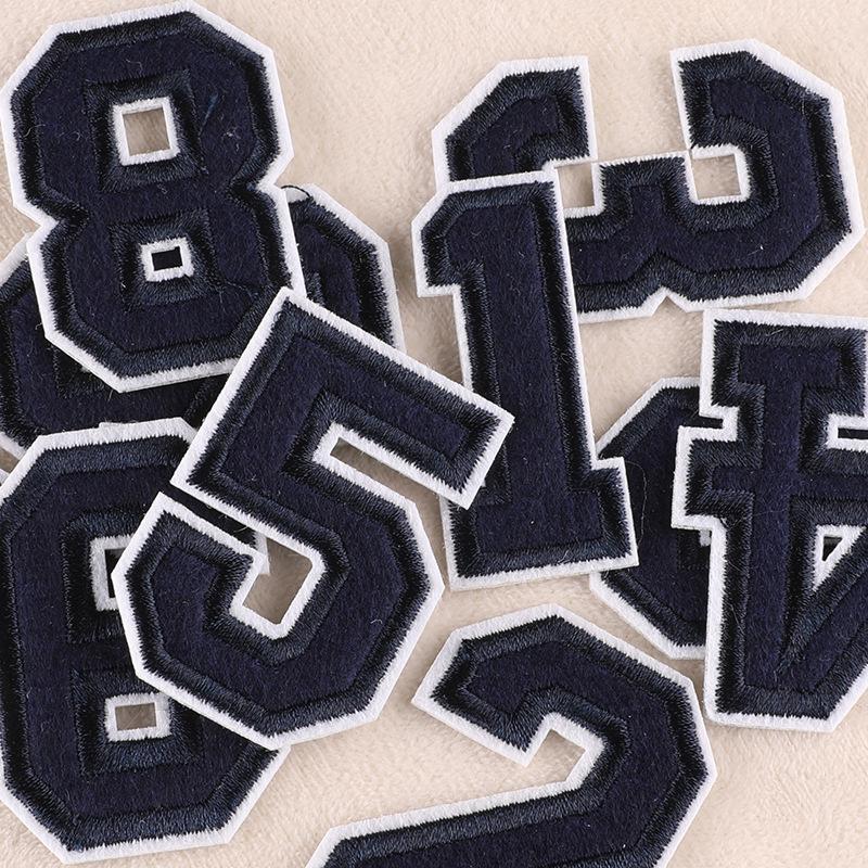 Нашивки с английским алфавитом и цифрами Duoku для одежды и школьной формы