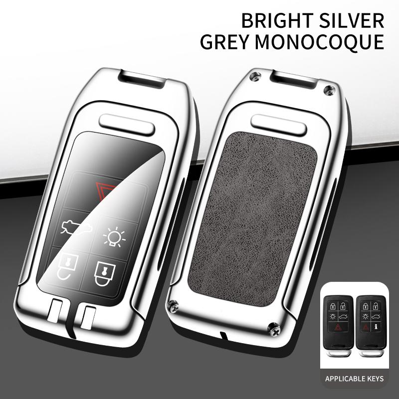 Новый чехол для дистанционного ключа из цинкового сплава, кожаный защитный чехол для Volvo XC60 V60 S60 S80 XC70 V40, автомобильные аксессуары для интерьера