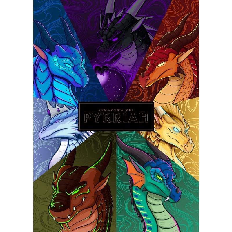 Драконы Крылья Огня Мультяшный Постер Лед Огонь Ветер Дракон Постер Холст Принты Настенный Декор Принт Дракона Украшение Дома Комнаты Подарок