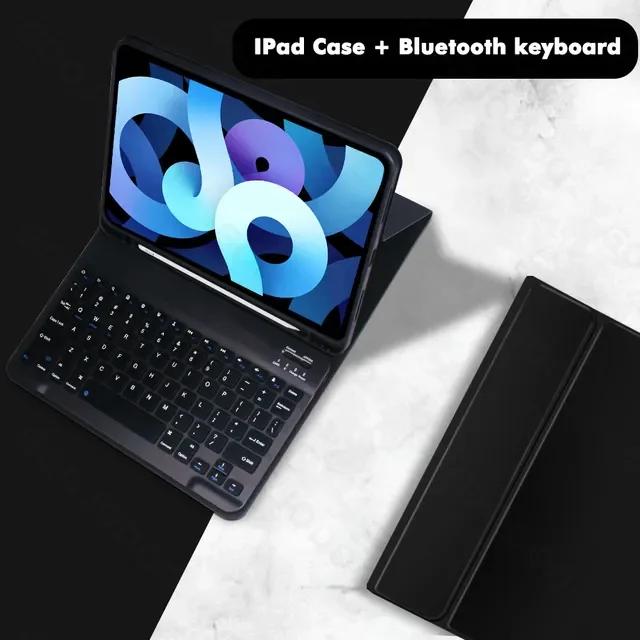 Colorful Candy Bluetooth Keyboard Magnetic Leather Stand Case Covers for IPad 7 8 9 10th Pro 11 Air 4 5th Mini 5 6 10.2 Inch
