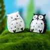Большая фигурка совы из смолы Милый мультяшный животный декор Идеально подходит для миниатюрного сада DIY