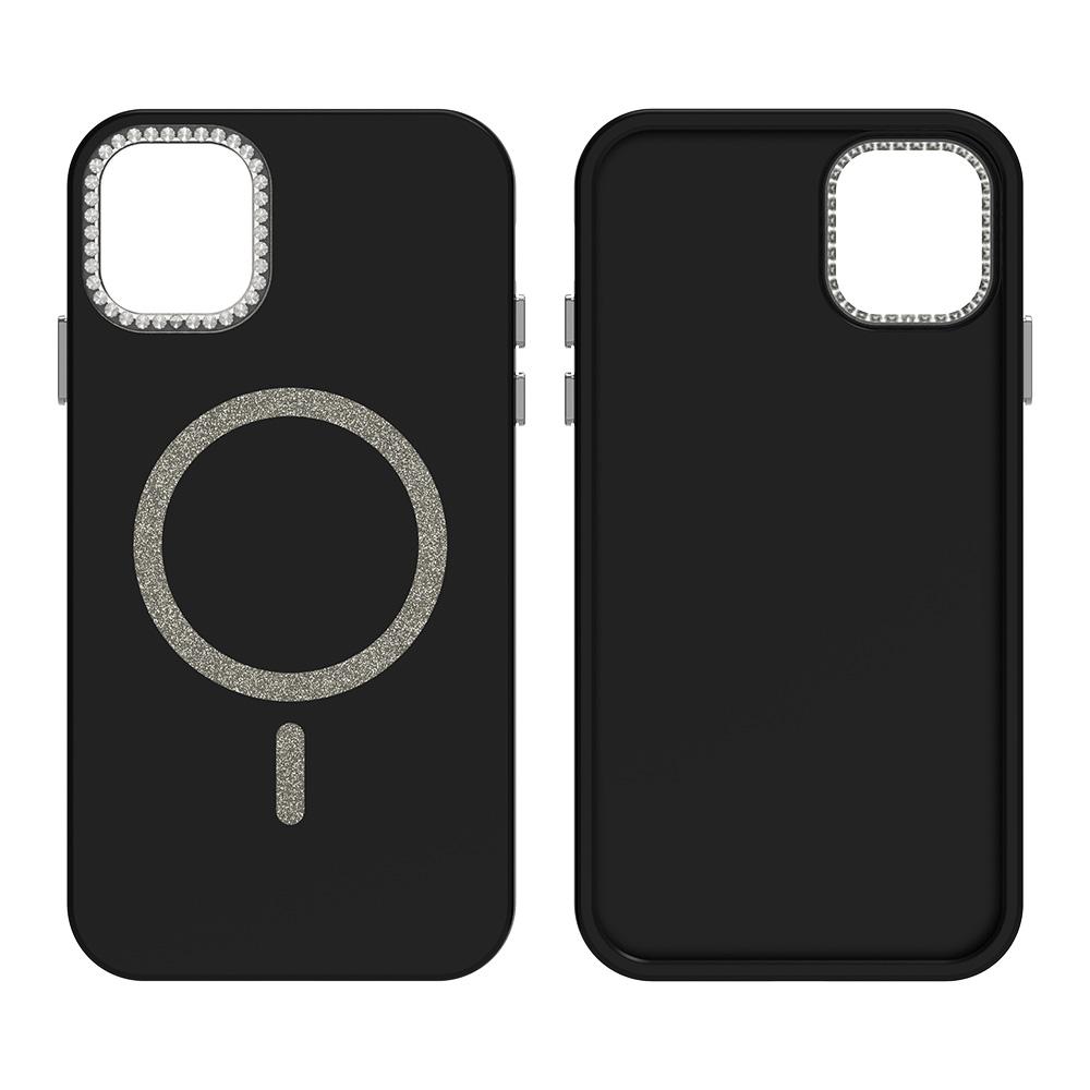 Магнитный чехол для телефона для iPhone 11 12 14 16 Pro 16 15 14 13 12 Pro Max 13 14 15 16 Высококачественный сверкающий противоударный чехол