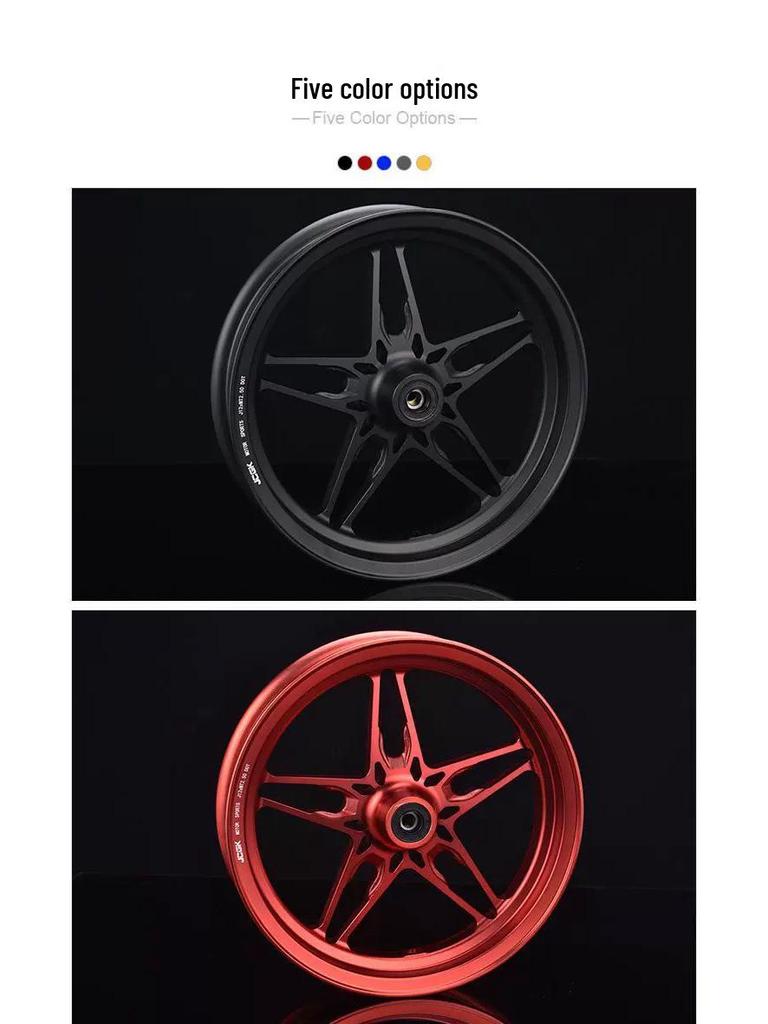 Диски JCGK 12" Пятизвездочные Тормозные Дисковые Передние J12*2.5 для Модификаций Niu N1S/U+B и Ninebot E200.