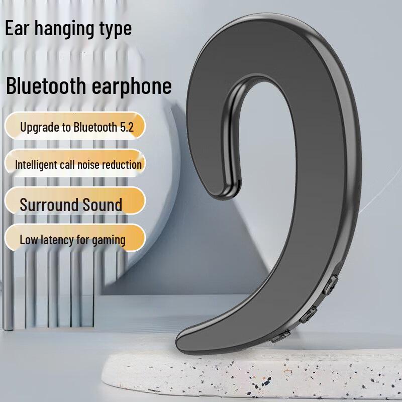 Bluetooth-гарнитура с заушиной Y12: Универсальная посадка, Снижение шума, Высокое качество звука, Длительное время работы от аккумулятора.
