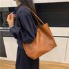 Large-capacity Bag Women's 2025 Autumn New Textured Women's Bag Simple Retro Handbag Single Shoulder Commuter Tote Bag