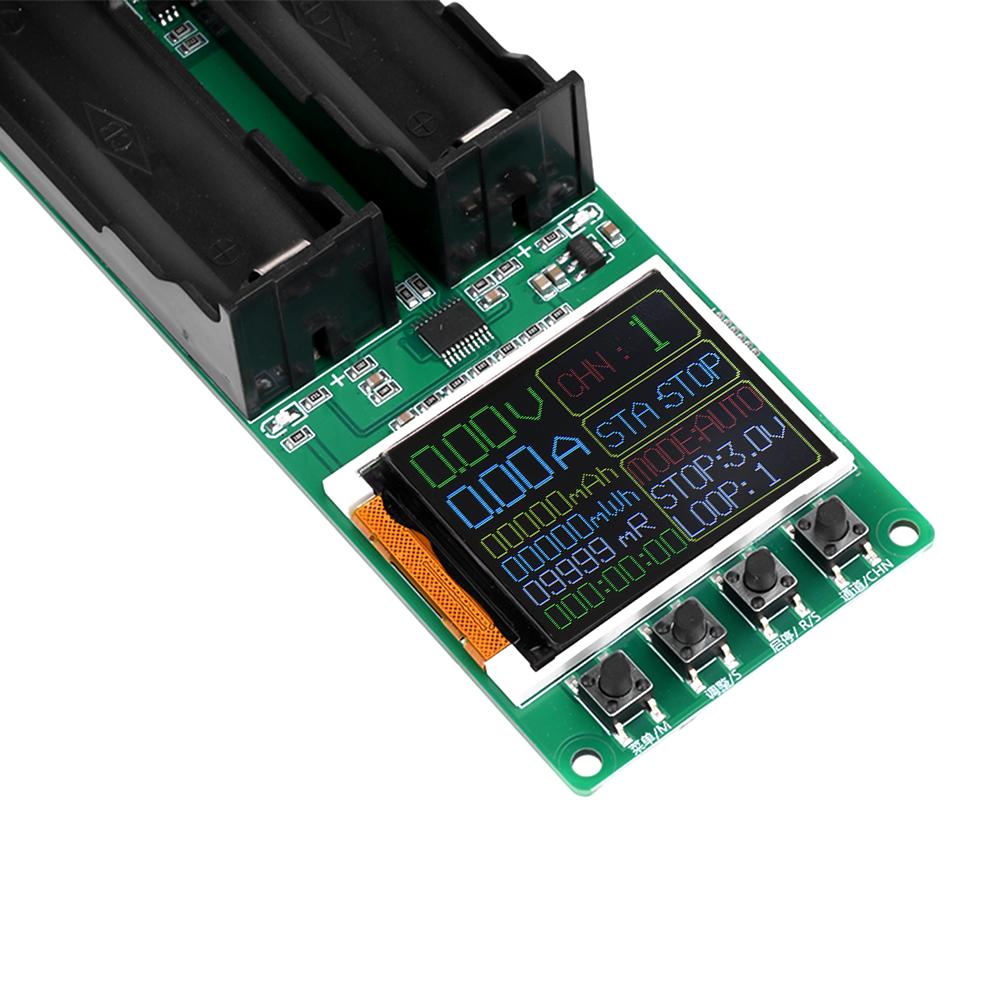 DC 5V 18650 Lithium Battery Capacity Tester Module 2-Channel Digital Battery Power Detector Module Type-C Interface