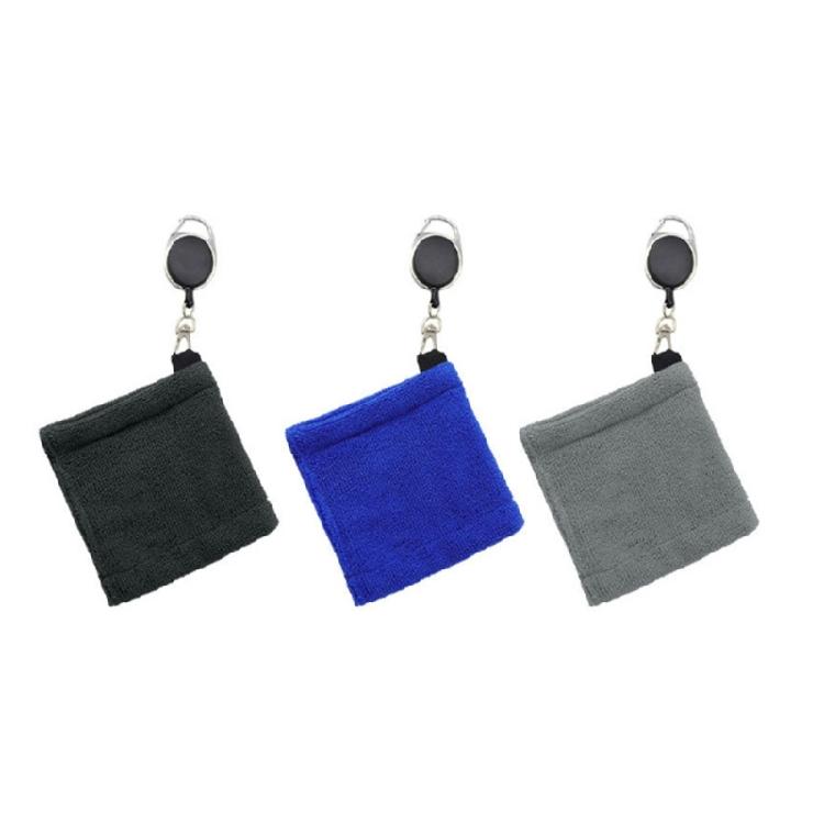 Microfiber Fabric Golf Towels with Telescopic Rope Golf Cleaning Towels for Golf Tournament Fitness Yoga Camping