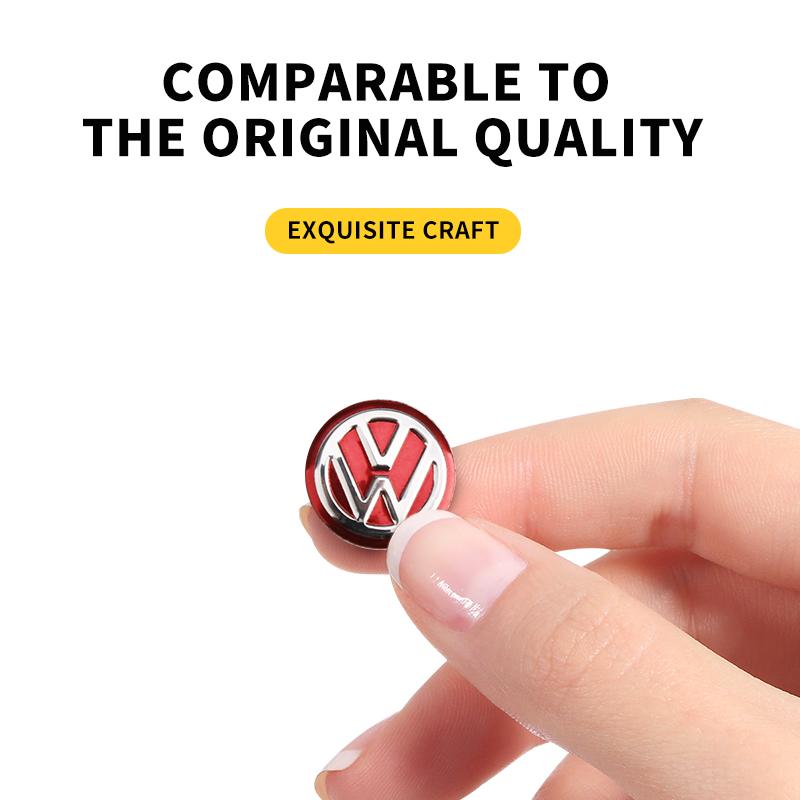 For VW 14mm Car Key Badge Emblems Replacement Car Key Stickers For Volkswagen VW Polo Passat B5 B6 B7 T4 T5 Golf 4 5 6 Tiguan Jetta GTI zs3