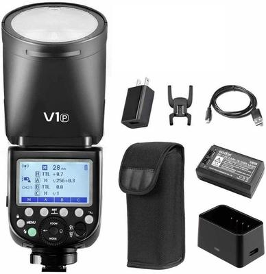 Авторизованная вспышка GODOX V1P Strobe 76Ws для камеры Speedlight с круглой головкой HSS 480 Full Power Shot, 10-уровневая светодиодная пилотная лампа PENTAX 645Z KP K70