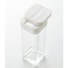 Yamazaki Tower Spice Bottle, White, Approx. W3.7 x D3.7 x H9.5cm, Salt, Seasoning Container, Sliding Closure, 2863